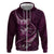 Personalised All Pink New Zealand Darts Zip Hoodie Aoteroa Fern Maori Galaxy Style
