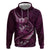 Personalised All Pink New Zealand Darts Zip Hoodie Aoteroa Fern Maori Galaxy Style