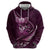 Personalised All Pink New Zealand Darts Zip Hoodie Aoteroa Fern Maori Galaxy Style