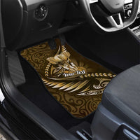 Personalised All Gold New Zealand Darts Car Mats Aoteroa Fern Maori Galaxy Style