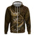 Personalised All Gold New Zealand Darts Hoodie Aoteroa Fern Maori Galaxy Style