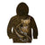 Personalised All Gold New Zealand Darts Kid Hoodie Aoteroa Fern Maori Galaxy Style