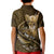 Personalised All Gold New Zealand Darts Kid Polo Shirt Aoteroa Fern Maori Galaxy Style