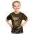 Personalised All Gold New Zealand Darts Kid T Shirt Aoteroa Fern Maori Galaxy Style