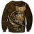 Personalised All Gold New Zealand Darts Sweatshirt Aoteroa Fern Maori Galaxy Style