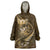 Personalised All Gold New Zealand Darts Wearable Blanket Hoodie Aoteroa Fern Maori Galaxy Style