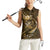 Personalised All Gold New Zealand Darts Women Sleeveless Polo Shirt Aoteroa Fern Maori Galaxy Style