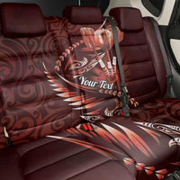 Personalised All Red New Zealand Darts Back Car Seat Cover Aoteroa Fern Maori Galaxy Style