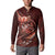 Personalised All Red New Zealand Darts Button Sweatshirt Aoteroa Fern Maori Galaxy Style