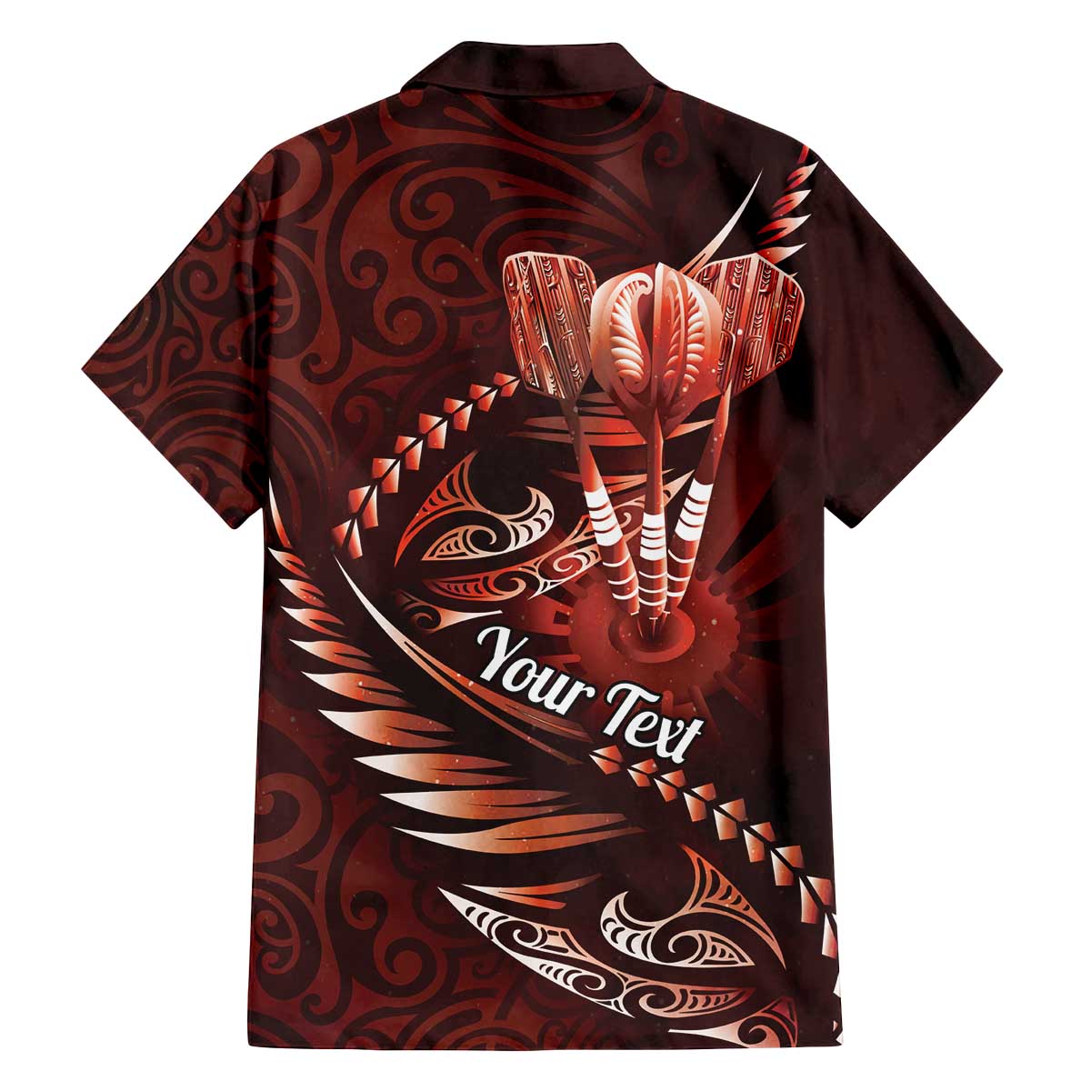 Personalised All Red New Zealand Darts Family Matching Off The Shoulder Long Sleeve Dress and Hawaiian Shirt Aoteroa Fern Maori Galaxy Style