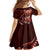 Personalised All Red New Zealand Darts Family Matching Summer Maxi Dress and Hawaiian Shirt Aoteroa Fern Maori Galaxy Style