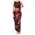 Personalised All Red New Zealand Darts Family Matching Tank Maxi Dress and Hawaiian Shirt Aoteroa Fern Maori Galaxy Style