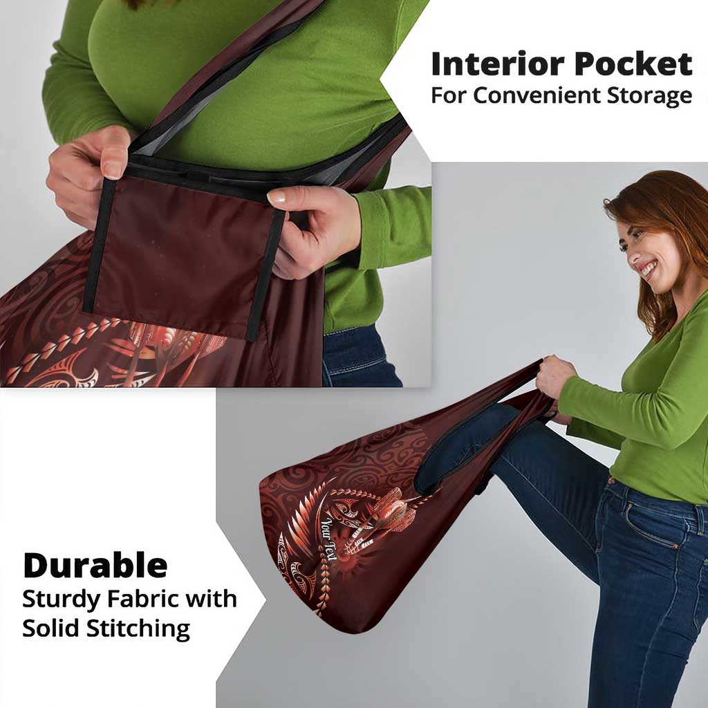 Personalised All Red New Zealand Darts Grocery Bag Aoteroa Fern Maori Galaxy Style