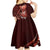 Personalised All Red New Zealand Darts Kid Short Sleeve Dress Aoteroa Fern Maori Galaxy Style
