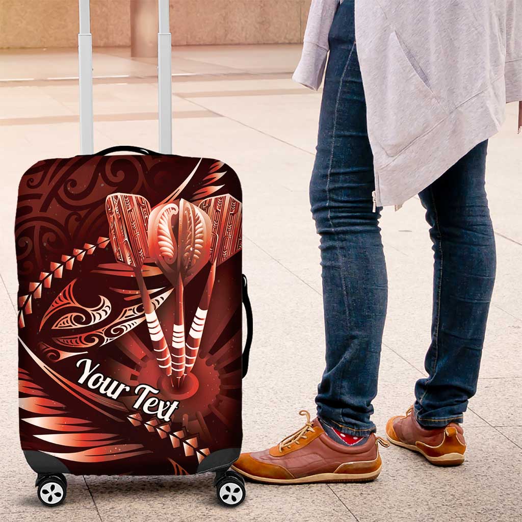 Personalised All Red New Zealand Darts Luggage Cover Aoteroa Fern Maori Galaxy Style