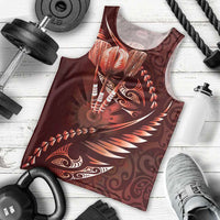 Personalised All Red New Zealand Darts Men Tank Top Aoteroa Fern Maori Galaxy Style