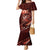 Personalised All Red New Zealand Darts Mermaid Dress Aoteroa Fern Maori Galaxy Style