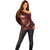 Personalised All Red New Zealand Darts Off Shoulder Sweater Aoteroa Fern Maori Galaxy Style