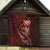 Personalised All Red New Zealand Darts Quilt Aoteroa Fern Maori Galaxy Style