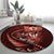 Personalised All Red New Zealand Darts Round Carpet Aoteroa Fern Maori Galaxy Style