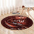 Personalised All Red New Zealand Darts Round Carpet Aoteroa Fern Maori Galaxy Style