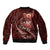 Personalised All Red New Zealand Darts Sleeve Zip Bomber Jacket Aoteroa Fern Maori Galaxy Style