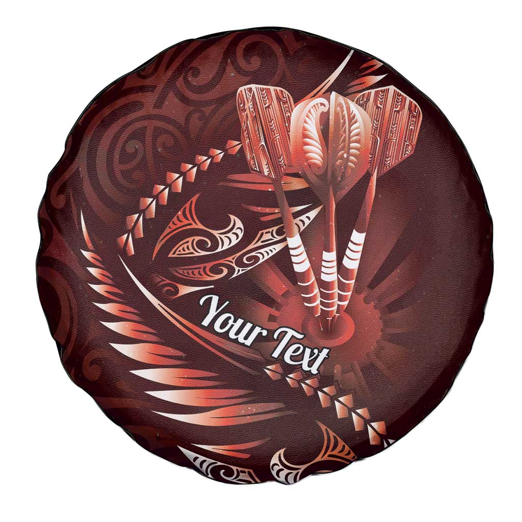 Personalised All Red New Zealand Darts Spare Tire Cover Aoteroa Fern Maori Galaxy Style