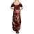 Personalised All Red New Zealand Darts Summer Maxi Dress Aoteroa Fern Maori Galaxy Style