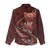 Personalised All Red New Zealand Darts Women Casual Shirt Aoteroa Fern Maori Galaxy Style