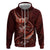 Personalised All Red New Zealand Darts Zip Hoodie Aoteroa Fern Maori Galaxy Style