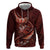 Personalised All Red New Zealand Darts Zip Hoodie Aoteroa Fern Maori Galaxy Style