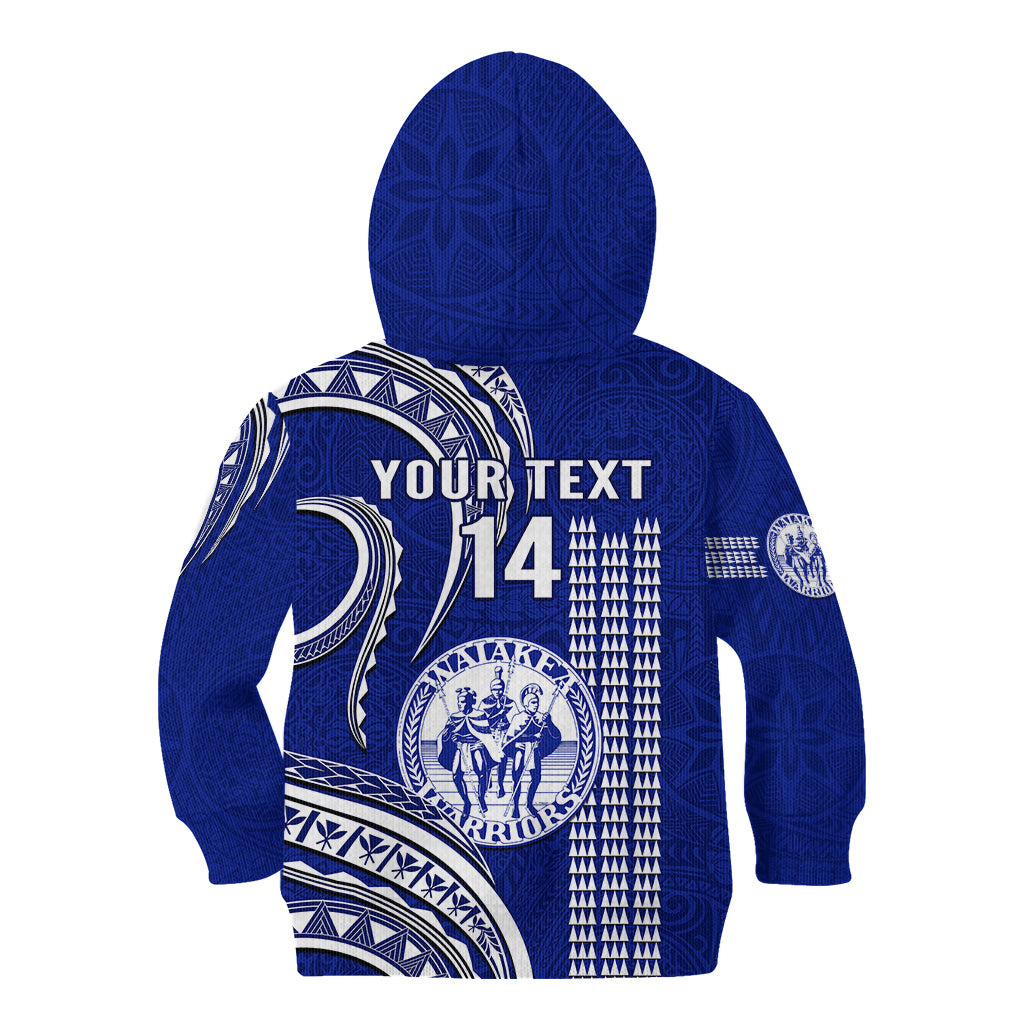 Personalised Hawaii Waiakea High School Kid Hoodie Polynesian Kakau Pattern LT14 - Polynesian Pride