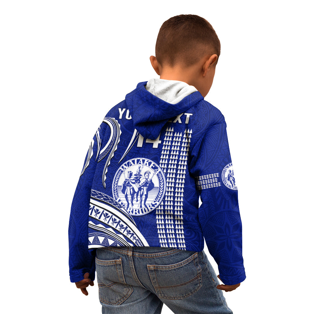Personalised Hawaii Waiakea High School Kid Hoodie Polynesian Kakau Pattern LT14 - Polynesian Pride