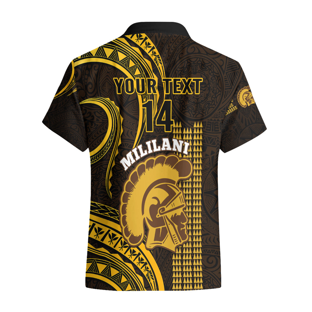 Personalised Hawaii Mililani High School Hawaiian Shirt Polynesian Kakau Pattern LT14 - Polynesian Pride