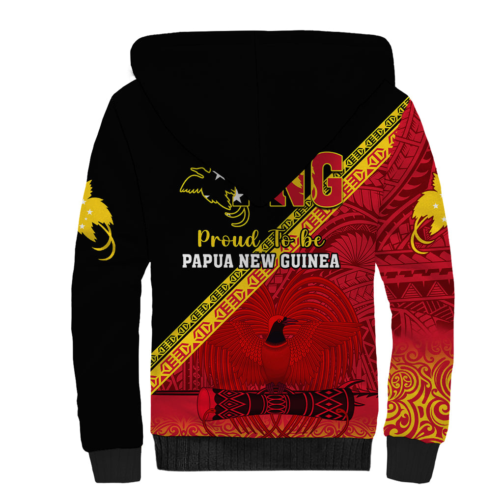 Papua New Guinea Sherpa Hoodie Independen Stet bilong Papua Niugini Unique Version LT14 - Polynesian Pride
