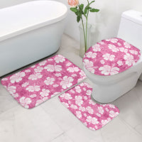 Pink Bula Fiji Masi Hibiscus Seamless Bathroom Set