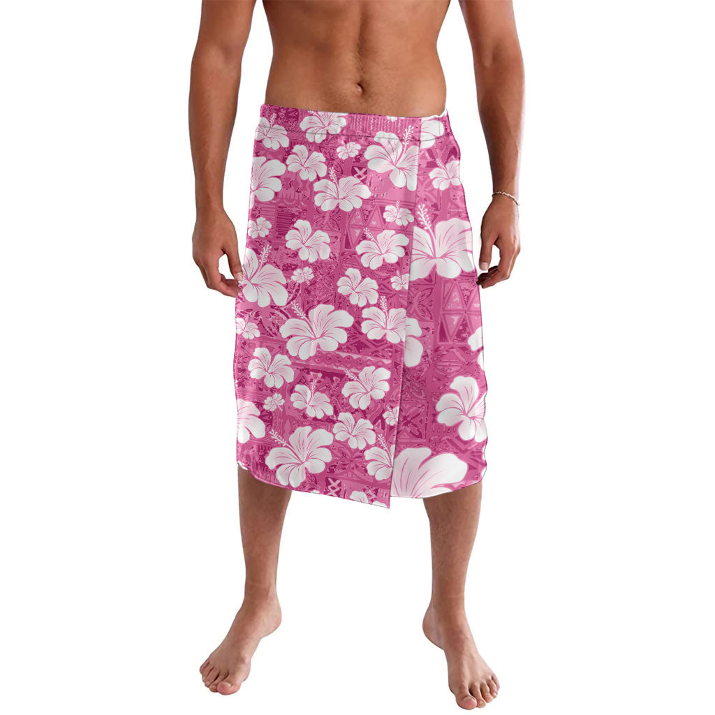 Pink Bula Fiji Masi Hibiscus Seamless Lavalava