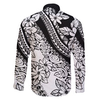 polynesia-family-matching-off-shoulder-long-sleeve-dress-and-hawaiian-shirt-polynesian-tropical-flowers-black-pastel-vibes