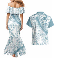 polynesia-couples-matching-mermaid-dress-and-hawaiian-shirt-polynesian-tropical-flowers-blue-pastel-vibes