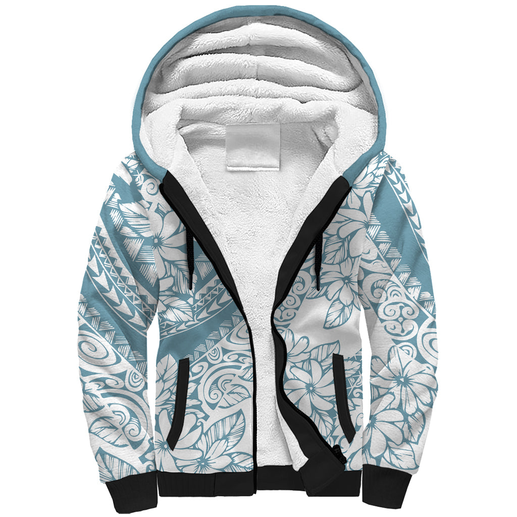polynesia-sherpa-hoodie-polynesian-tropical-flowers-blue-pastel-vibes