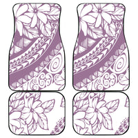 Polynesia Car Mats Polynesian Tropical Flowers Purple Pastel Vibes LT14 Purple - Polynesian Pride