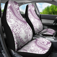 Polynesia Car Seat Cover Polynesian Tropical Flowers Purple Pastel Vibes LT14 - Polynesian Pride