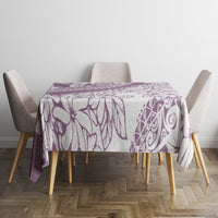 Polynesia Tablecloth Polynesian Tropical Flowers Purple Pastel Vibes LT14 - Polynesian Pride