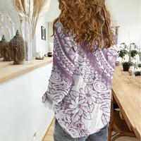 polynesia-women-casual-shirt-polynesian-tropical-flowers-purple-pastel-vibes
