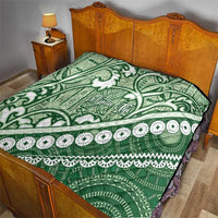 Green Bula Fiji Quilt Fijian Language Week Tapa Cloth - Pastel LT14 - Polynesian Pride