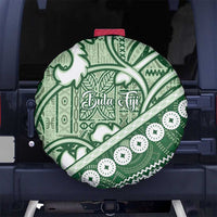 Green Bula Fiji Spare Tire Cover Fijian Language Week Tapa Cloth - Pastel LT14 - Polynesian Pride