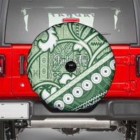 Green Bula Fiji Spare Tire Cover Fijian Language Week Tapa Cloth - Pastel LT14 - Polynesian Pride
