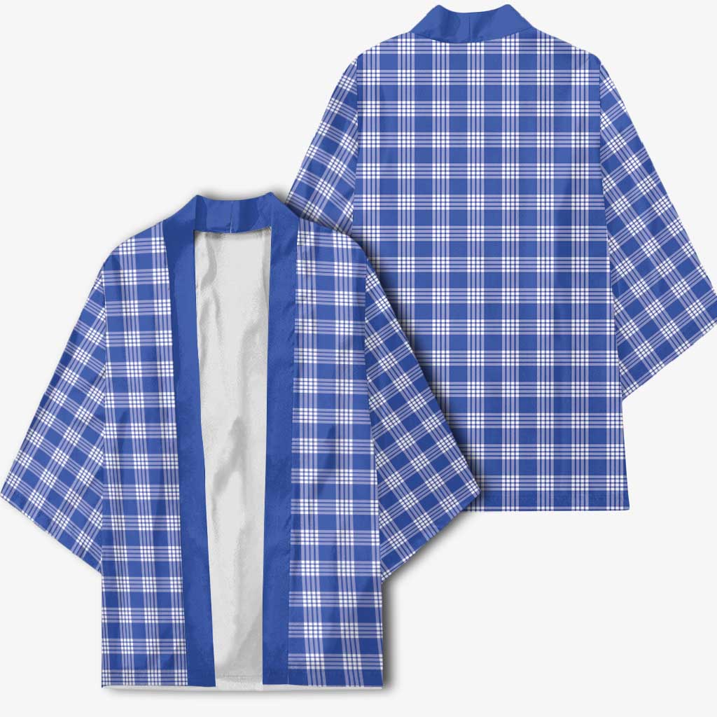 Royal Blue Japanese Palaka Pride Kimono - Polynesian Pride
