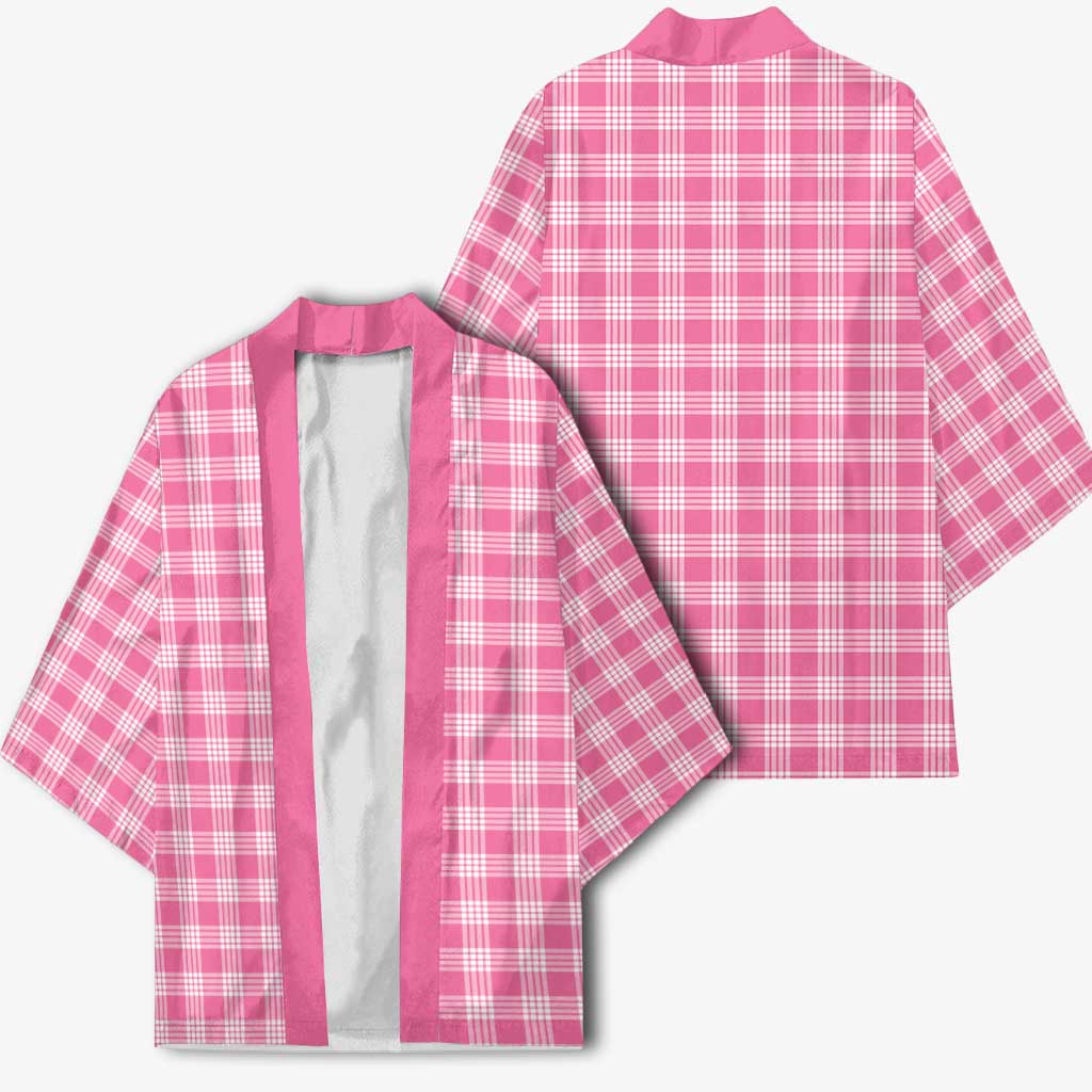 Pink Japanese Palaka Pride Kimono - Polynesian Pride