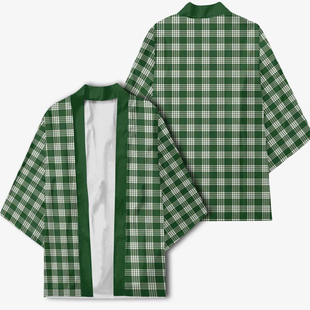 Hunter Green Japanese Palaka Pride Kimono - Polynesian Pride